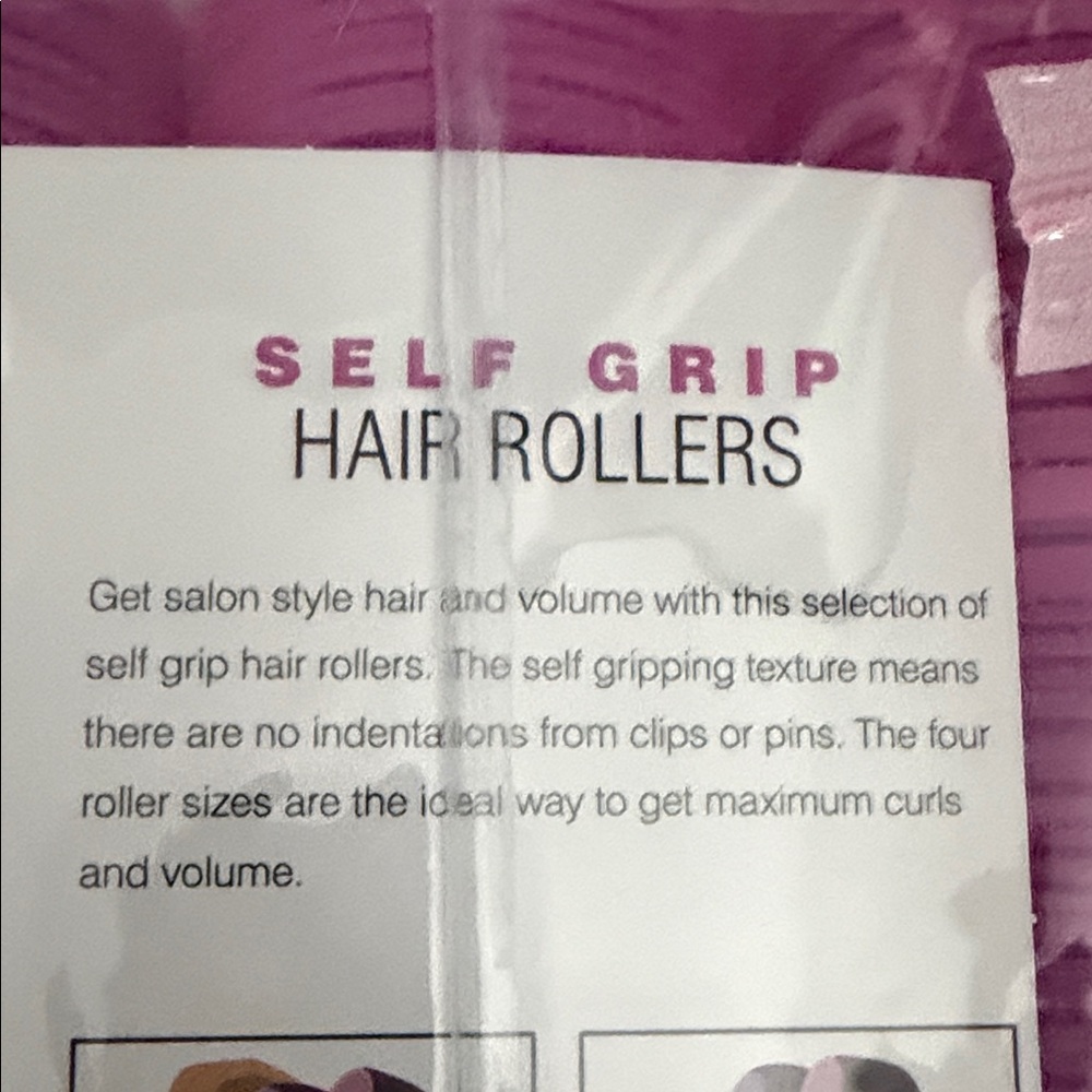 Pink Self Grip Hair Rollers - Picture 5 of 5
